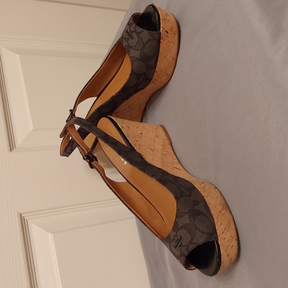 COPY - Gently Worn COACH WEDGES